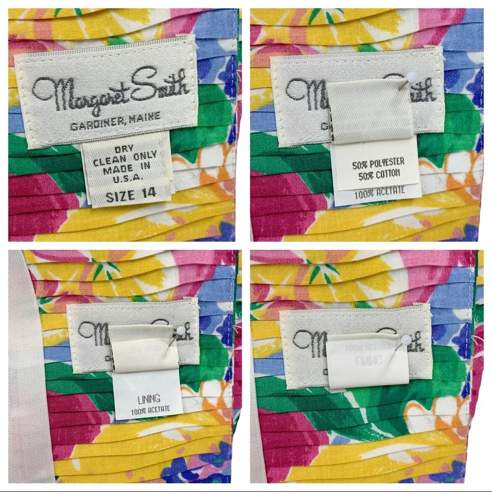 Vintage Margaret Smith Bright and Bold Floral Blazer, Made in the USA - Picture 10 of 12